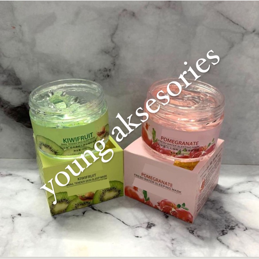 Original Fruit Sleeping Mask/ Masker Wajah Malam 120 Gr + Spatula Masker