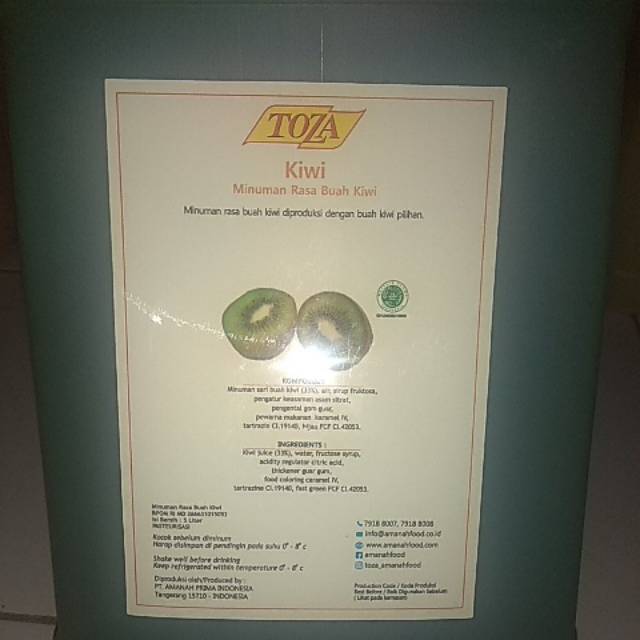 

Toza Juice Buah Kiwi 5 Liter / Galon