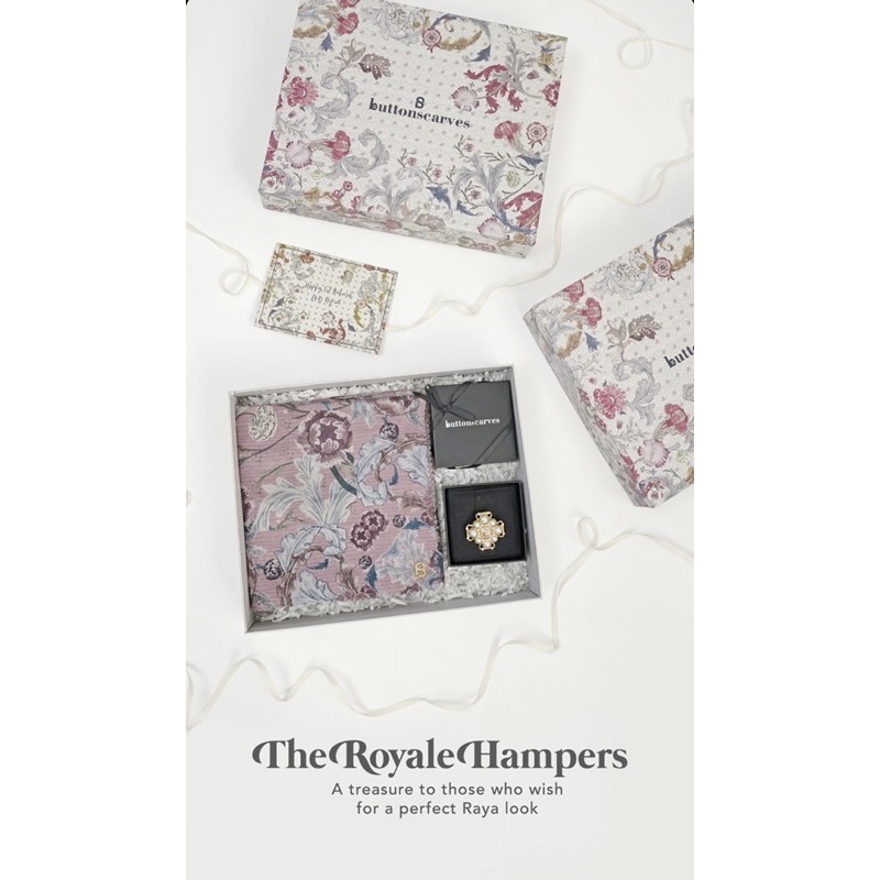 THE ROYALE HAMPERS BUTTONSCARVES