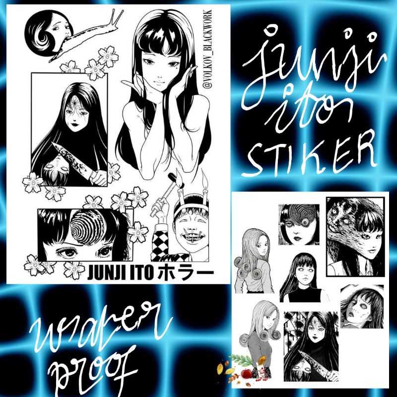 

[FREE BONUS] JUNJI ITO WATERPROOF STICKER ISI 2 LEMBAR FOR LAPTOP HP. JOURNAL NOTEBOOK MURAH AESTHETIC ESTETIK
