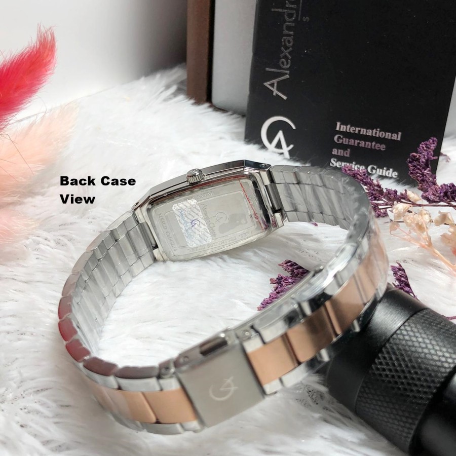 ORIGINAL Jam Tangan Wanita Alexandre Christie Stainles AC 2455 / AC2455 / 2455 Garansi Resmi 1 Tahun, Stainless