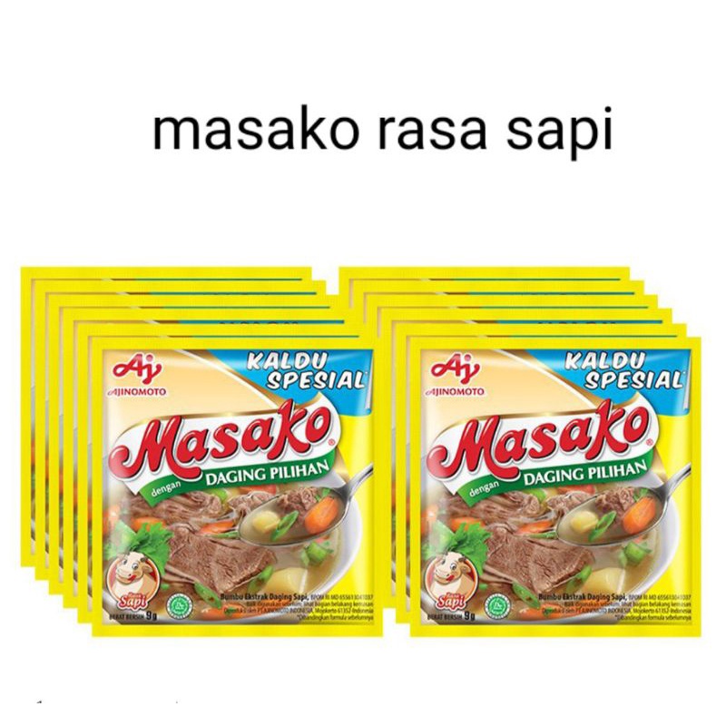 

MASAKO Rasa Sapi 9g Renceng 12pcs