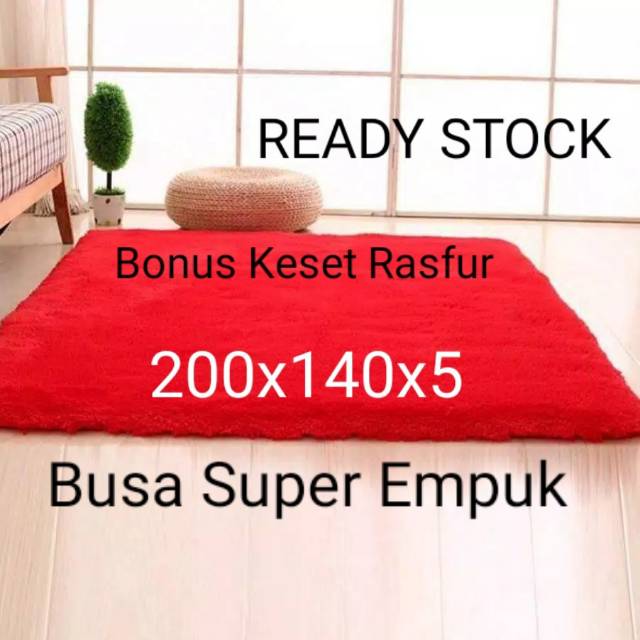 Kasur Lantai/Karpet Bulu Rasfur Anti Slip | Shopee Indonesia