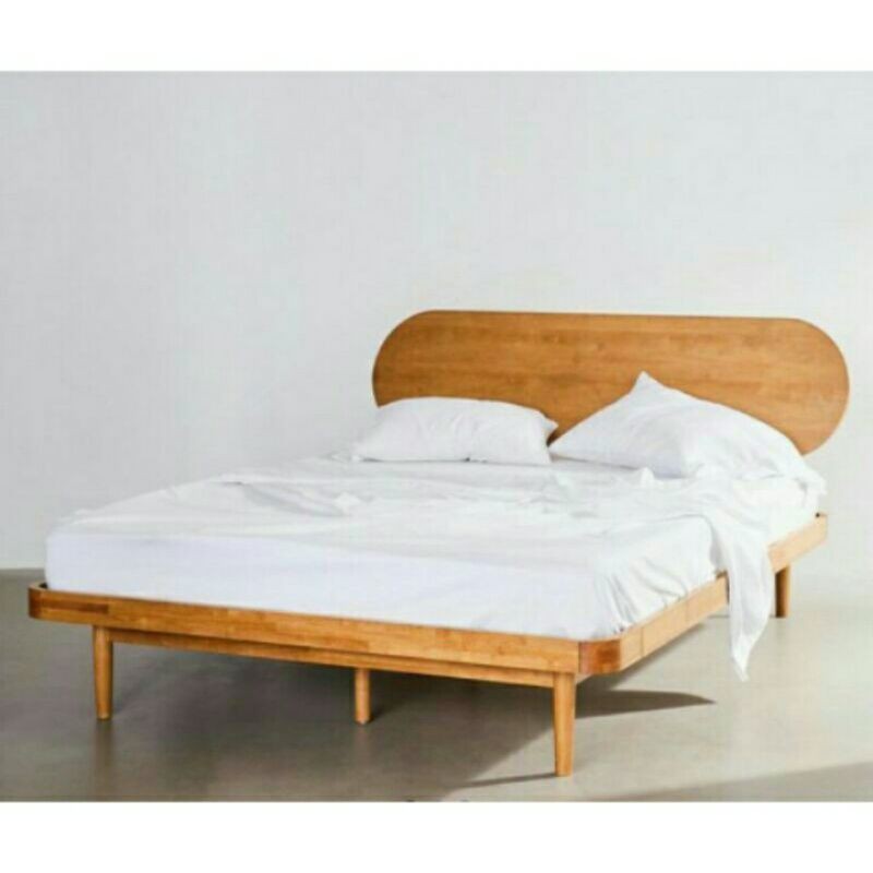 rangka tempat tidur 160x200 - divan kayu jati - divan retro vintage

