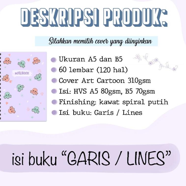 

(HARGA SPESIAL) NOTEBOOK BUKU TULIS A5 B5 MOTIF TERMURAH
