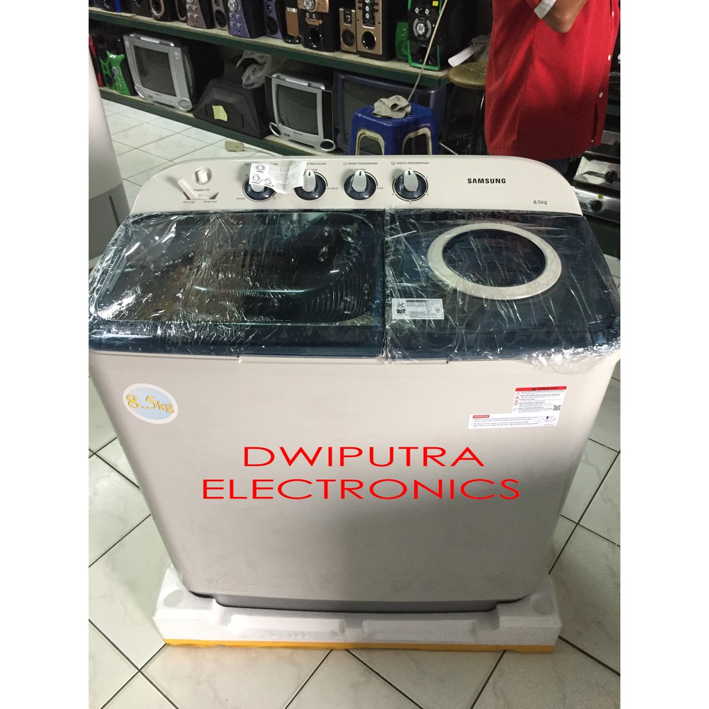 MESIN CUCI 2 TABUNG SAMSUNG WT85H3210MB/SE / WT 85H3210 MB - 8,5KG