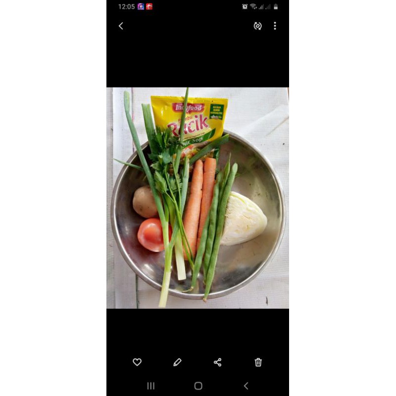 

paket sayur sop segar