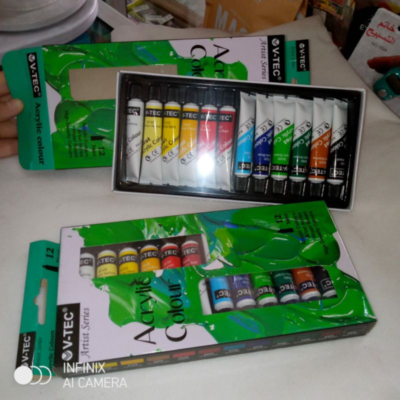 

cat acrylic/cat air isi 12 warna/cat air water based/cat air 6 ml