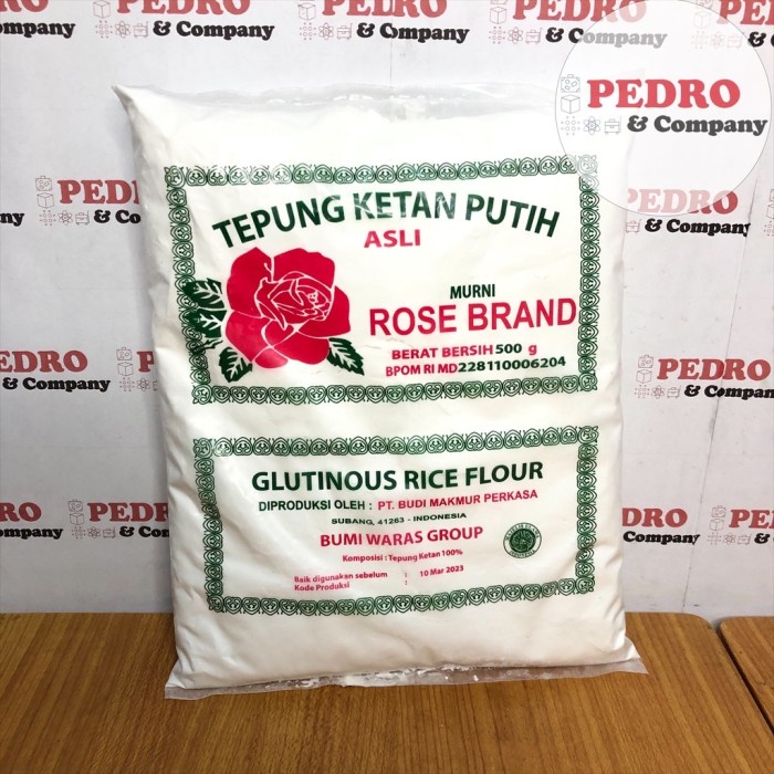 

Ketan-Beras-Tepung- Rose Brand - Tepung Ketan Putih Asli/ Glutinous Rice Flour (500 Gr) -Tepung-