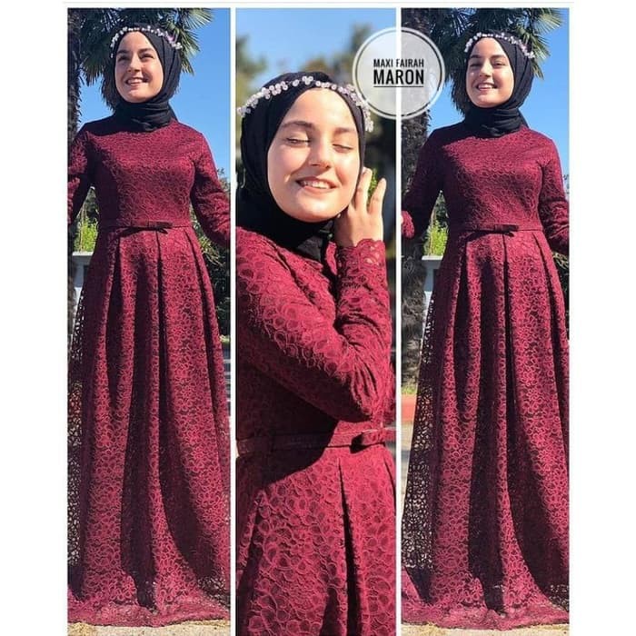 Baju Gamis Wanita Terbaru Shopee - Jilbab Voal