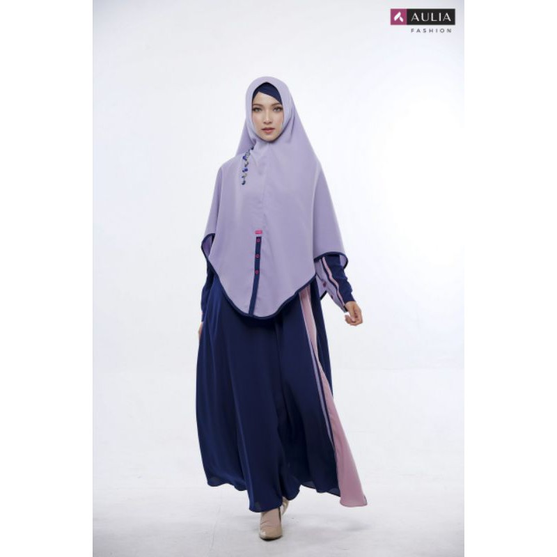 Aulia Fashion| Emily navy lilac pink