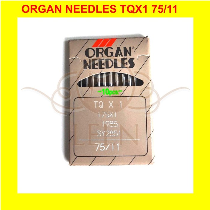 Jarum ORGAN Needles TQx1 11 Ori Japan TQ X 1 Mesin Pasang Kancing LEEN