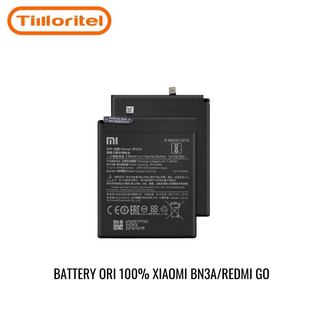 BATTERY BATERAI BATRE ORI 100% XIAOMI BN3A / REDMI GO