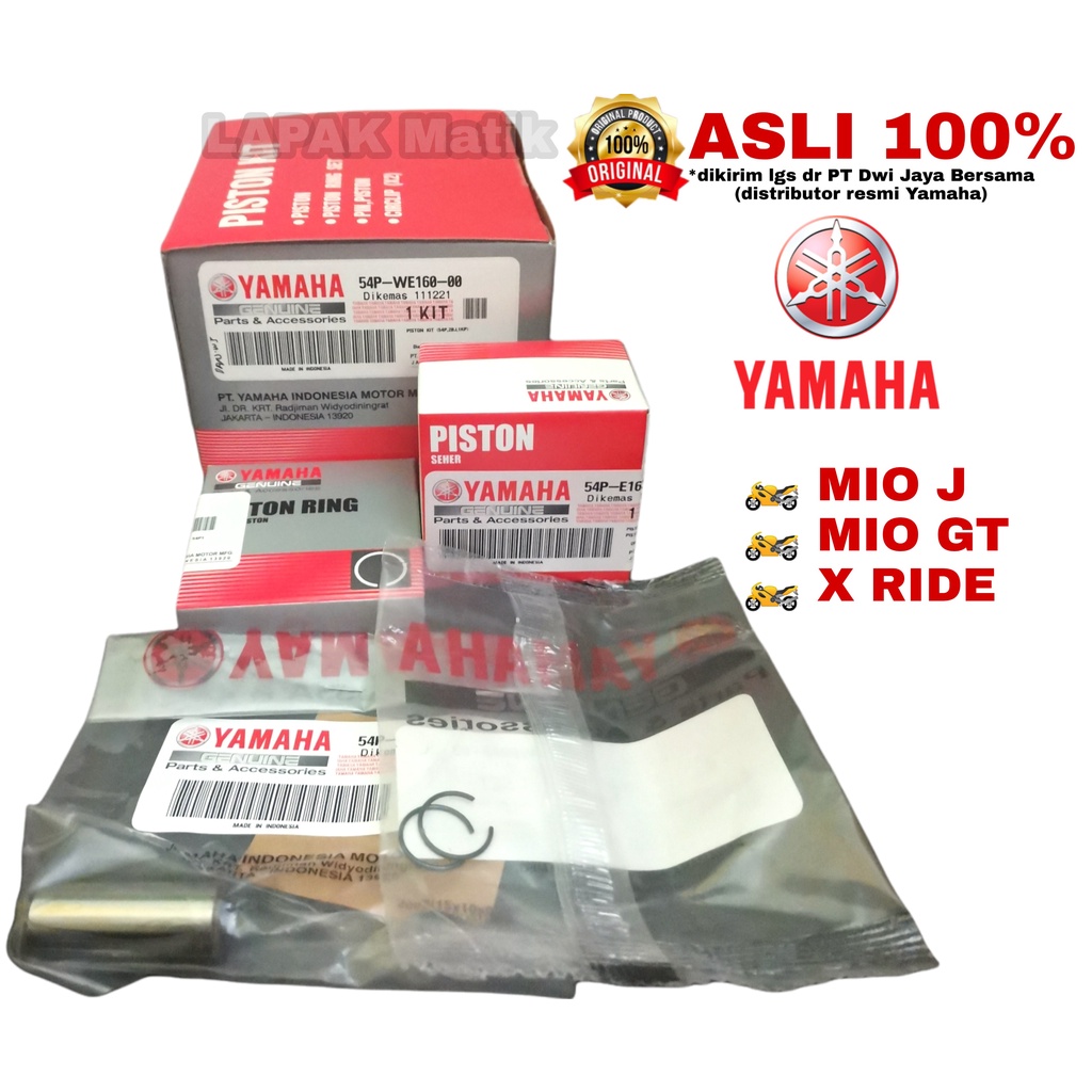 Piston Kit Ring Seher Set MIO J GT XRIDE 54P ORI Yamaha