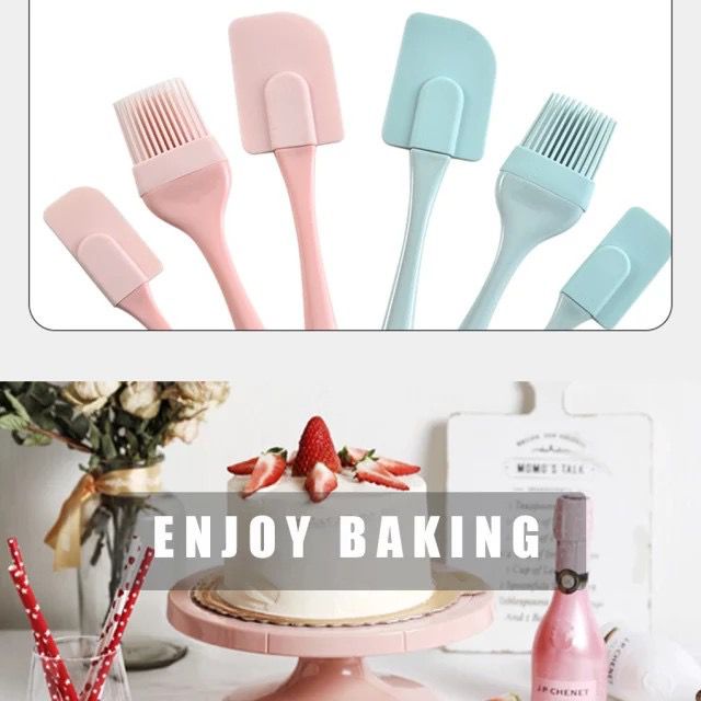 Spatula set silicone isi 3 pcs/Alat baking 1 set isi 3 pcs spatula kue spatula masak  lemet spatula spatula codet sambel sodet sambal sodet ulekan spatula