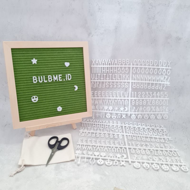 

[Army] Papan nama bayi felt letter board babyborn huruf susun