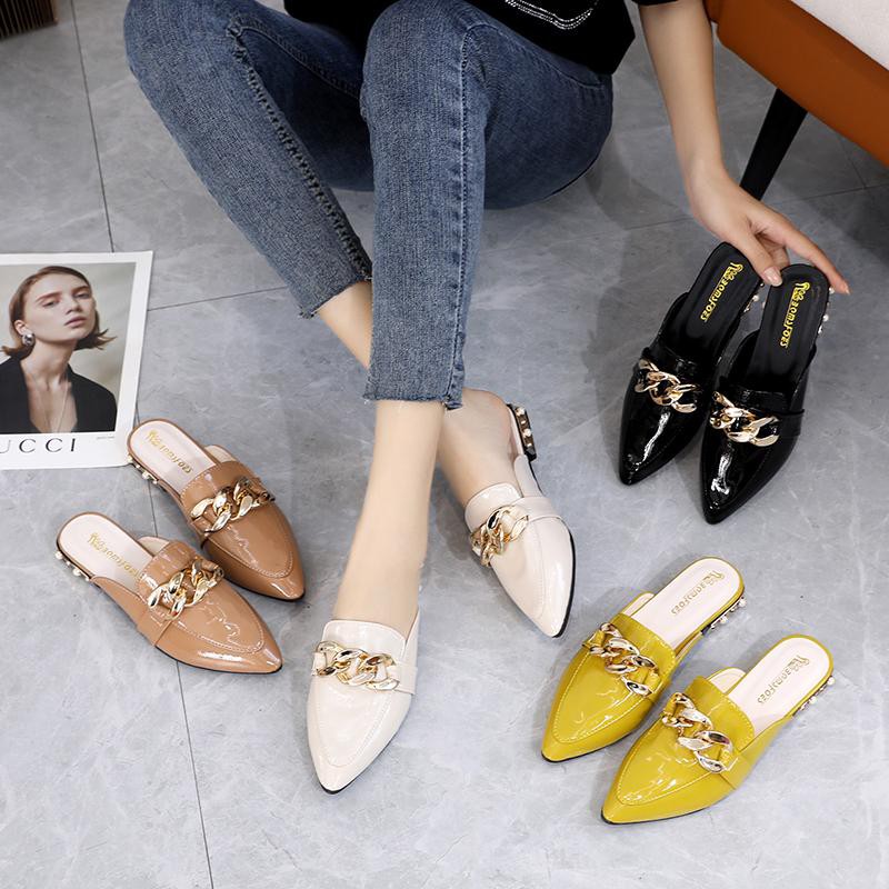Free Box Flat Shoes Wanita Best Seller Sandal Kantoran NS970 Sepatu Sandal Flat Wanita Sepatu Hak Tinggi Wanita Terlaris dan Kekinian