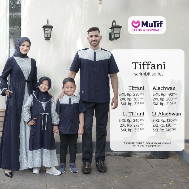 SARIMBIT MUTIF TIFFANI NAVY BLAZER ALACHWAN TIFFANY GAMIS KOKO ALACHWAN