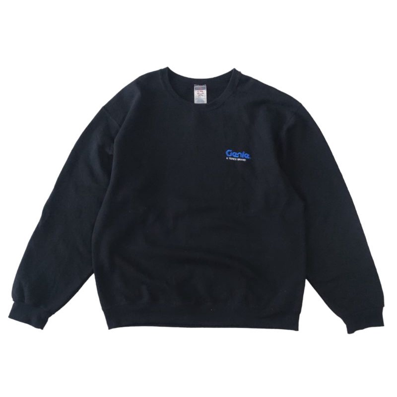 crewneck jerzees hitam genie original