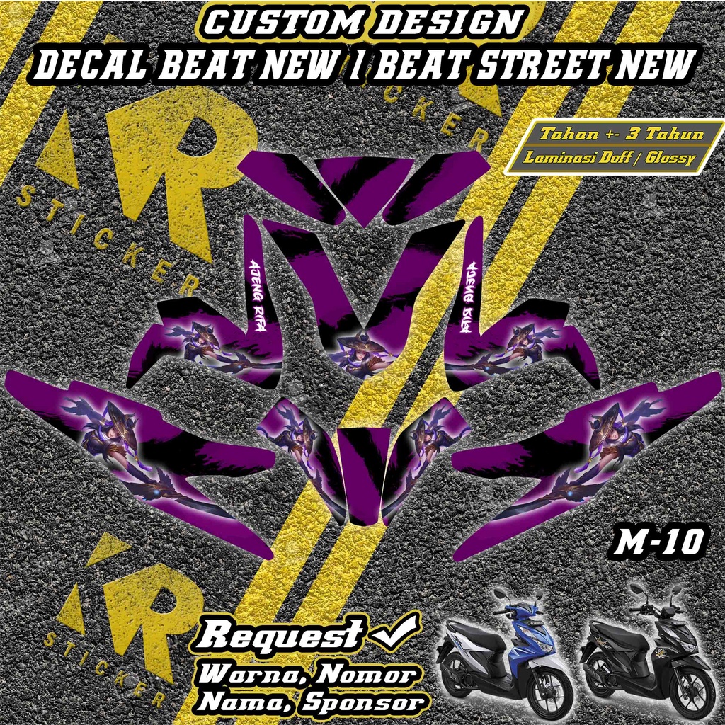 Stiker Decal fullbody Beat New / Beat Street New desain FANNY MOBILE LEGEND sticker beat deluxe | M1