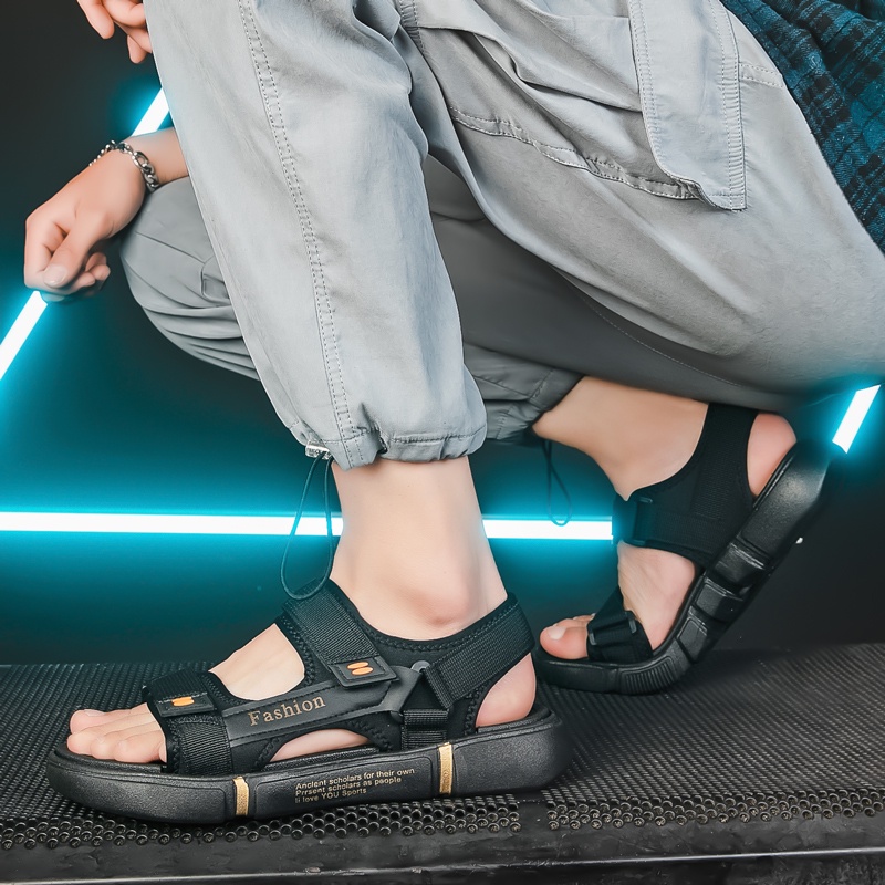 【COD &amp; Kirim Hari ini】Sendal Pria Sol Lembut Tidak Licin - Sandal Pria - Sendal Gunung Pria - Sandal Gunung Pria - Sendal Pria Kakinien - Sendal Cowok Kekinian - Sendal Pria Casual - Sendal Kasual Pria - Sendal Fashion Pria - Sepatu Sandal Pria