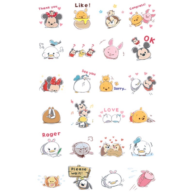 

[PRE-ORDER] Tsum tsum sticker pack