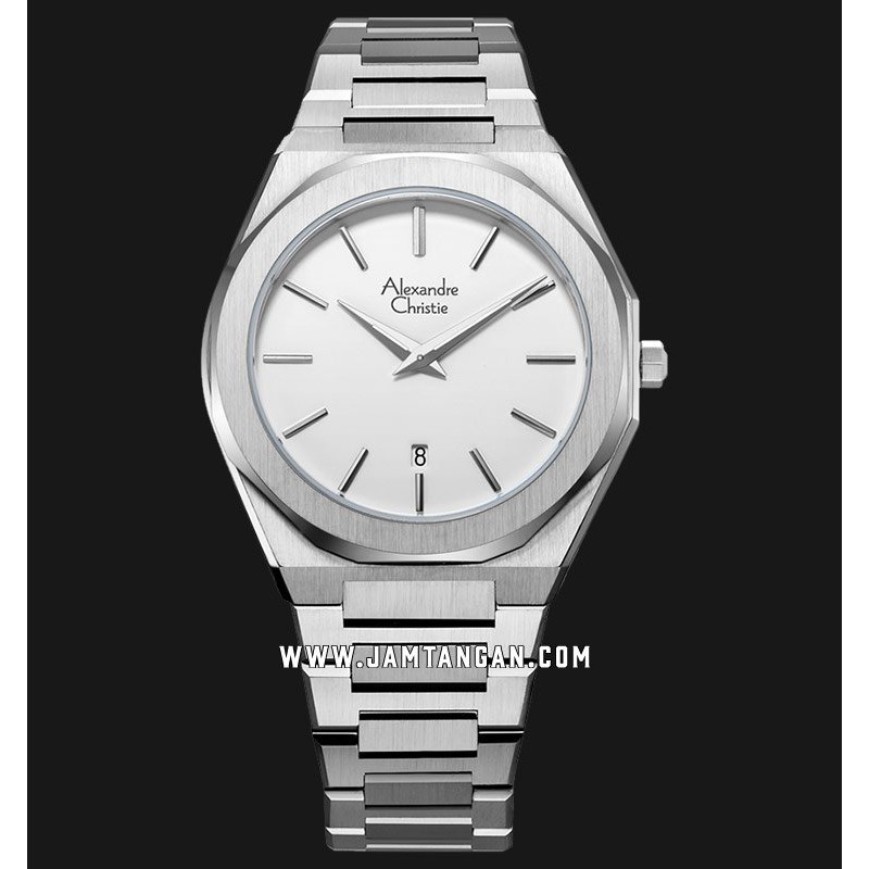 Alexandre Christie AC 8600 MD BSSSL Men Silver Dial Stainless Steel Strap