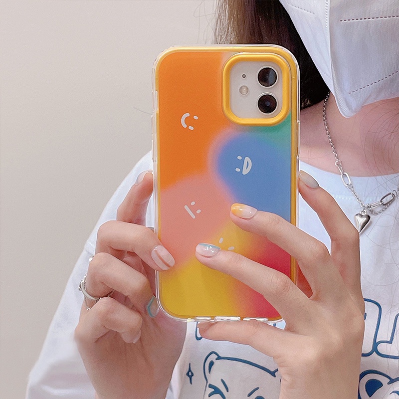 Case Motif Wajah Tersenyum Untuk iphone 13 12 11 Pro Max XS XR 8plus 12pro12pro Max 7 8 Plus X XS XR XSMAX