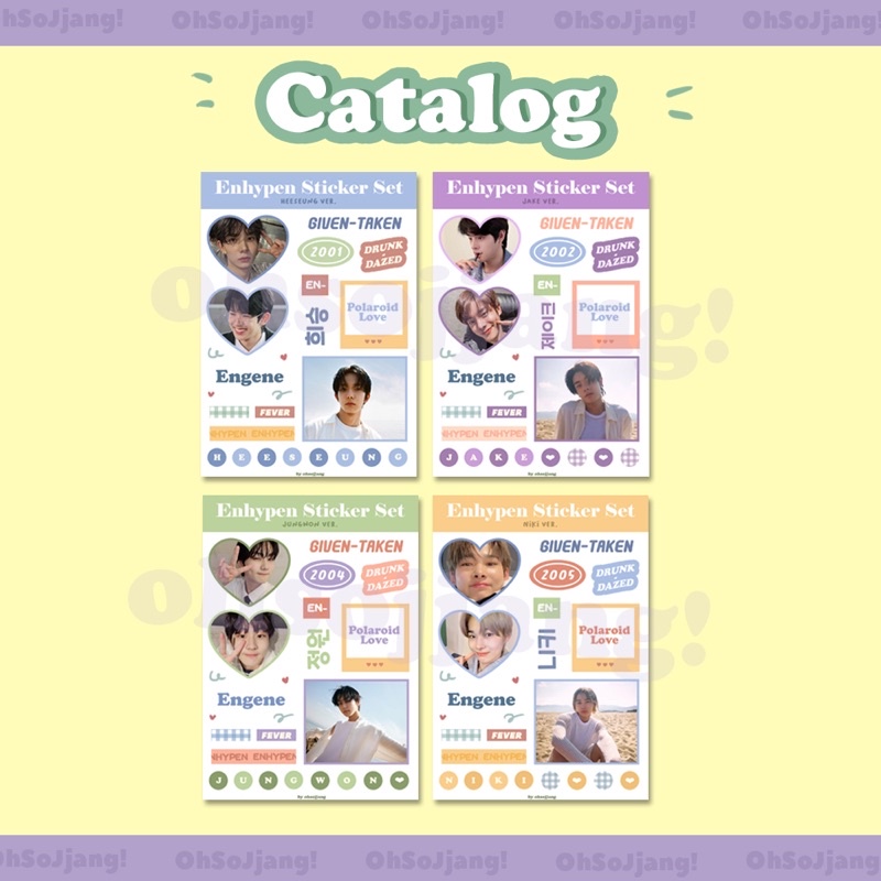 ENHYPEN STICKER DECO KISS CUT VOL.2 ENGENE ENHY ENHA STICKER SET CUTE