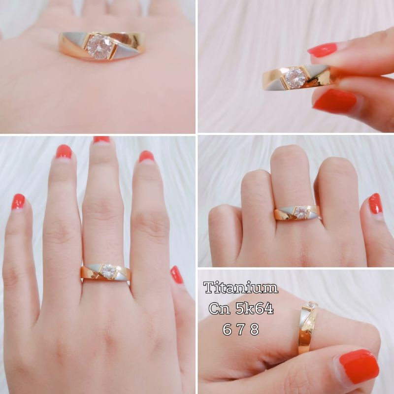 Cincin Kawin Titanium Model Terbaru Free Kotak Cincin