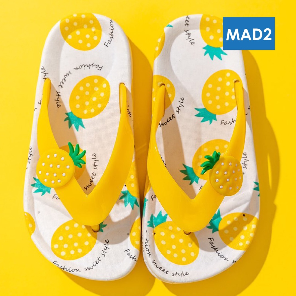 LAPAGO - Sandal Flip Flop Jepit Anak Laki laki Perempuan Umur 1-12 Tahun Type MAD