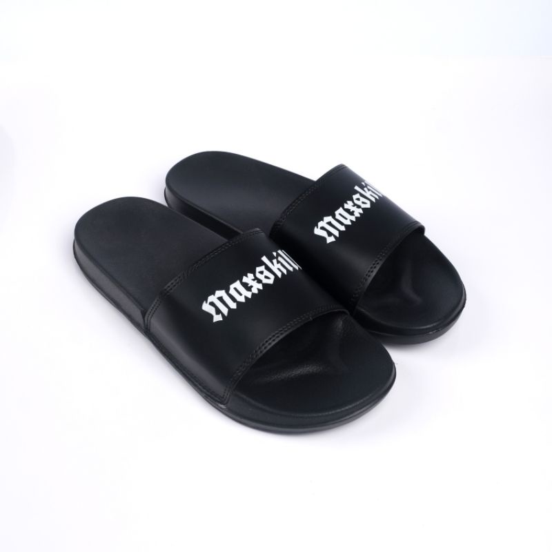 sandal slop maxskill/ sandal slide MAXSKILL hitam super premium