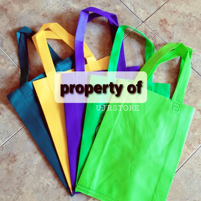 

Sablon Tas handle tali | goodie bag uk. 25x35