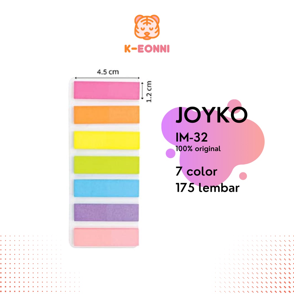 

Memo Tempel Index Mark Penanda Pembatas Buku Sticky Note Kertas - Joyko IM-32