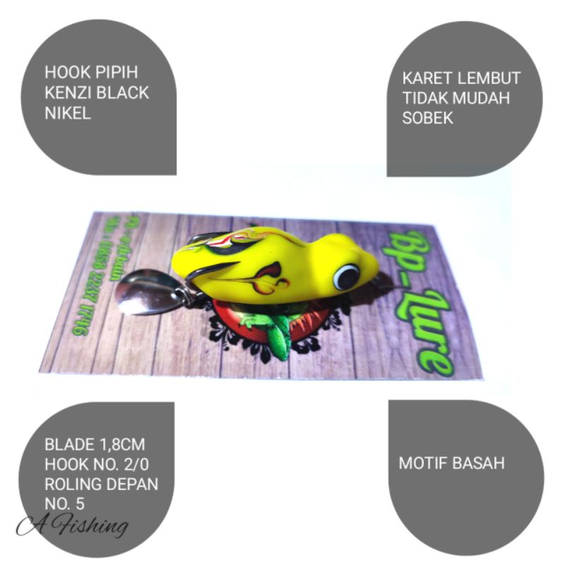 SOFT FROG BEBEK 5CM BP LURE I UMPAN CASTING IKAN GABUS DAN TOMAN