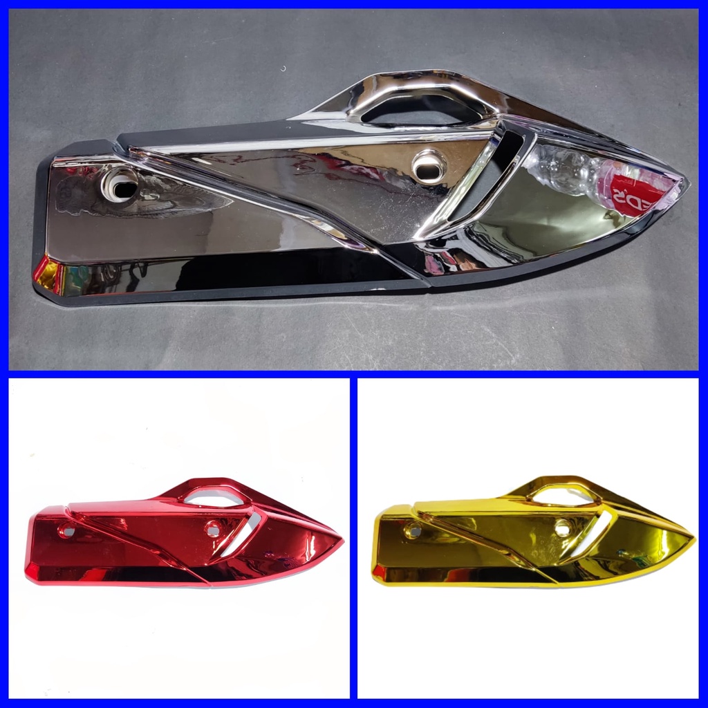 Tutup knalpot Vario 160 PCX 160 cover knalpot Vario 160 PCX 160 Chrome