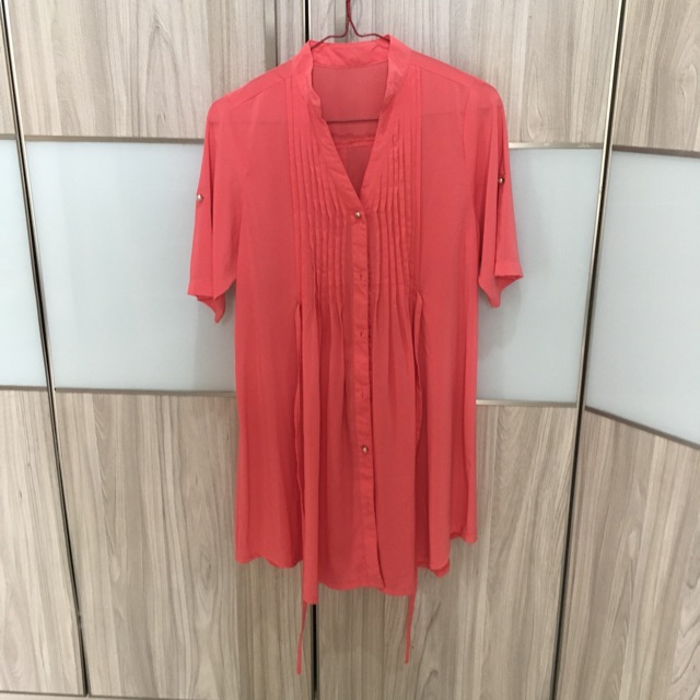 Preloved Tunik Warna Salem Tua No Brand Murah Shopee Indonesia