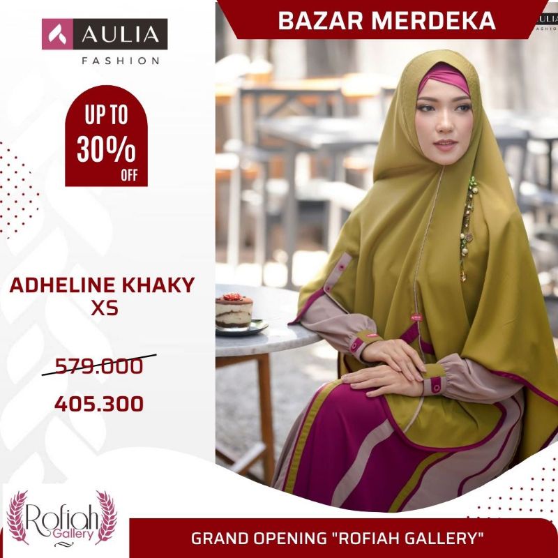 adeline Khaky Kiwi Gamis aulia
