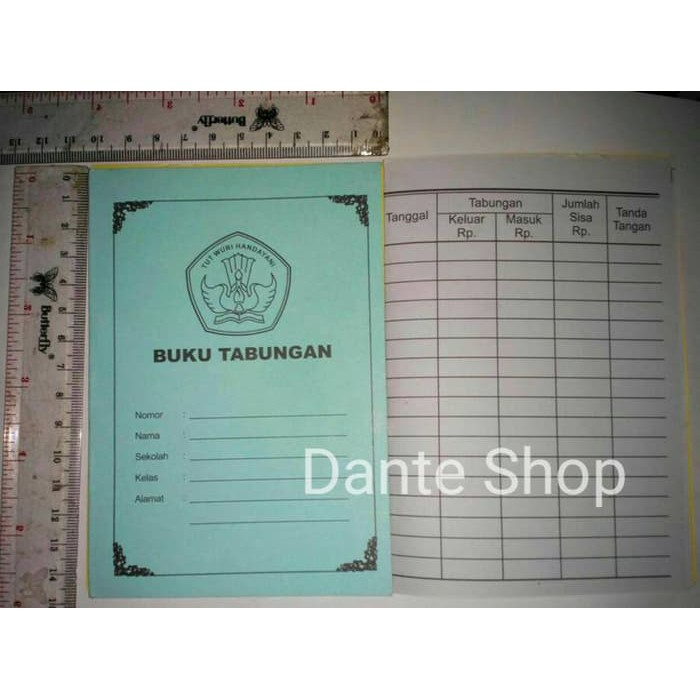 Contoh Buku Tabungan