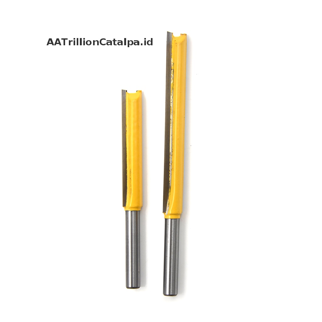 (AATrillionCatalpa) 1pc Mata Profil Flush Trim Ekstra Panjang 1 / 4 &quot;Shank 50 / 76mm