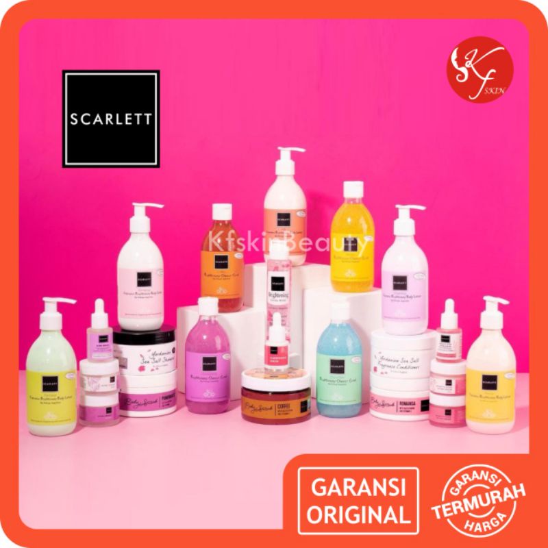 SCARLETT WHITENING BODY LOTION / BODY SCRUB / BODY WASH // SCARLETT ORIGINAL BPOM