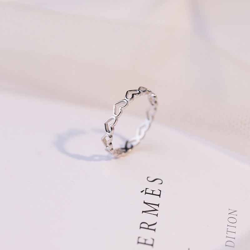 Cincin 74 Tembaga Lapis S925 Premium Bisa diatur Sizenya , Fashion wanita Cincin Unik Lucu Keren /Deluna/ BS