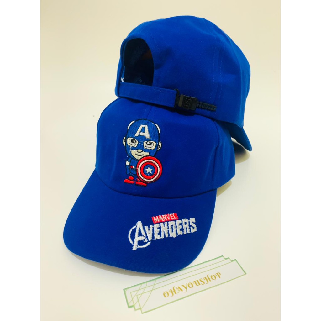 Topi captain america anak laki laki topi bordir capten amerika