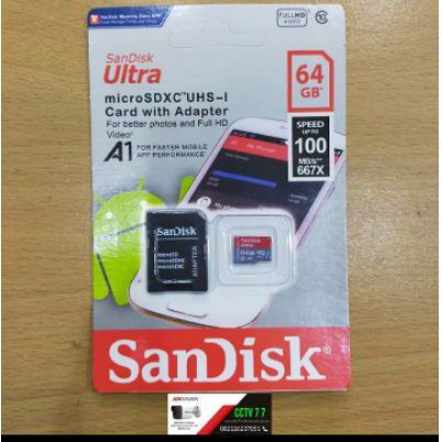 PROMO MEMORI SANDISK 64GB MEMORI MICRO SANDISK 64GB TERLARIS