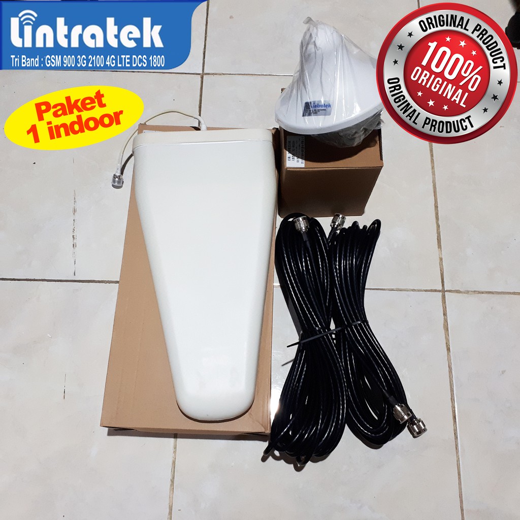 Paket Lengkap Set Accessories Kelengkapan Alat Penguat Sinyal Repeater (1 indoor)