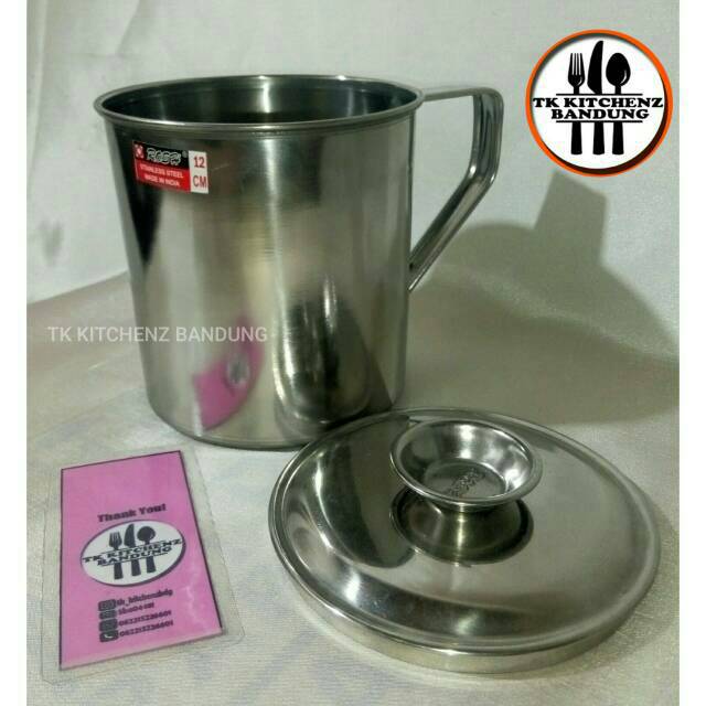 mug stainless / cangkir stainless / gelas stainless ukuran 12 cm