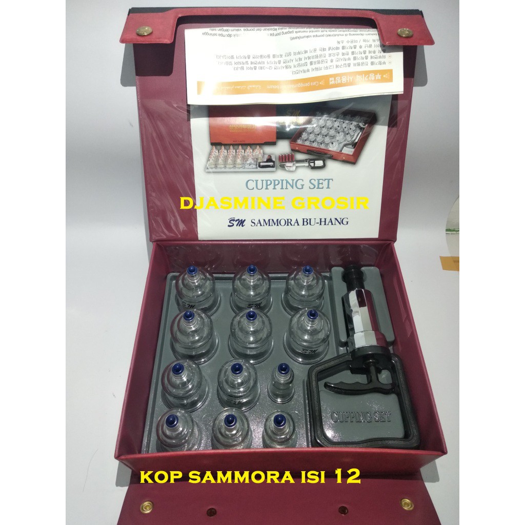 Kop Sanmora Isi 12  / Alat Bekam Sammora
