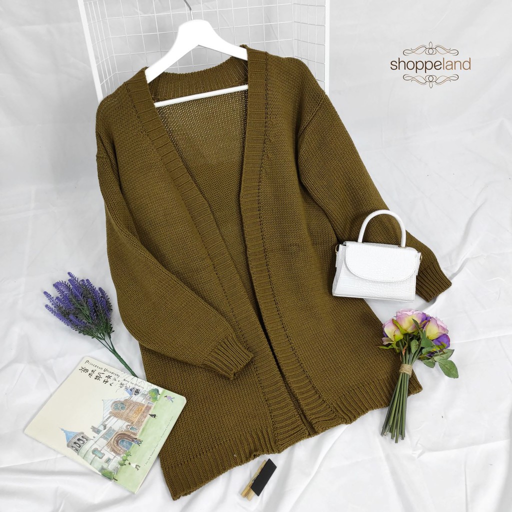 NEWSHOPPELAND - Fluffy Long Cardi Rajut Premium