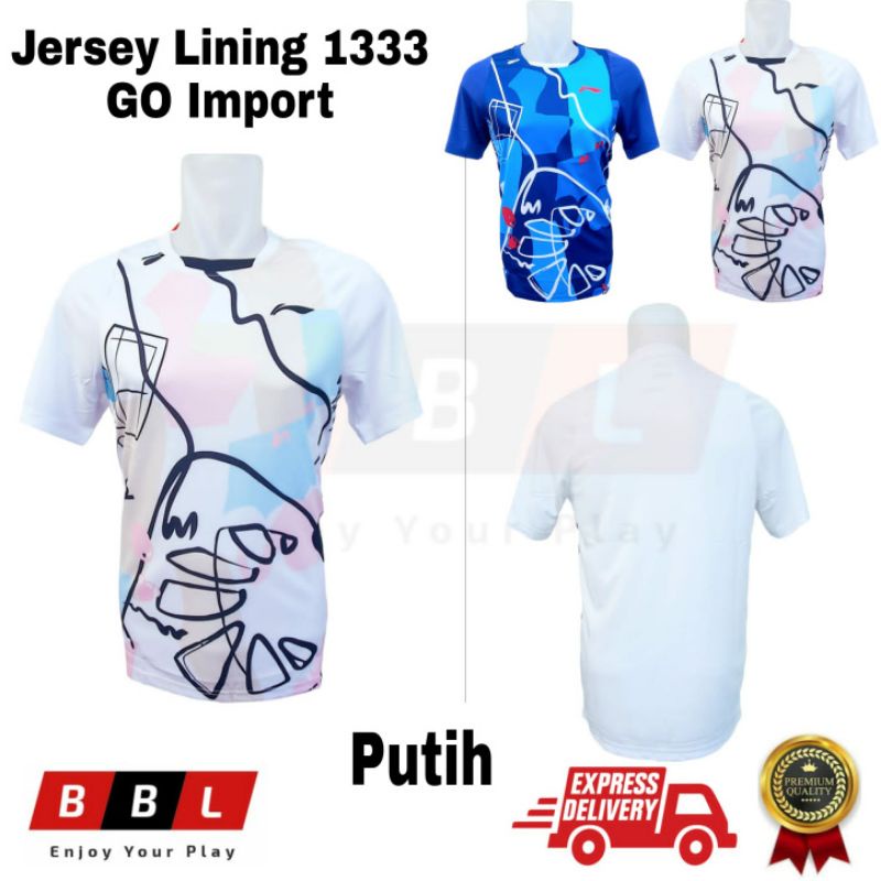 Kaos Badminton Lining 1333 Grad Ori Import Kaos Bulutangkis Lining Import Jersey Badminton Import Ka