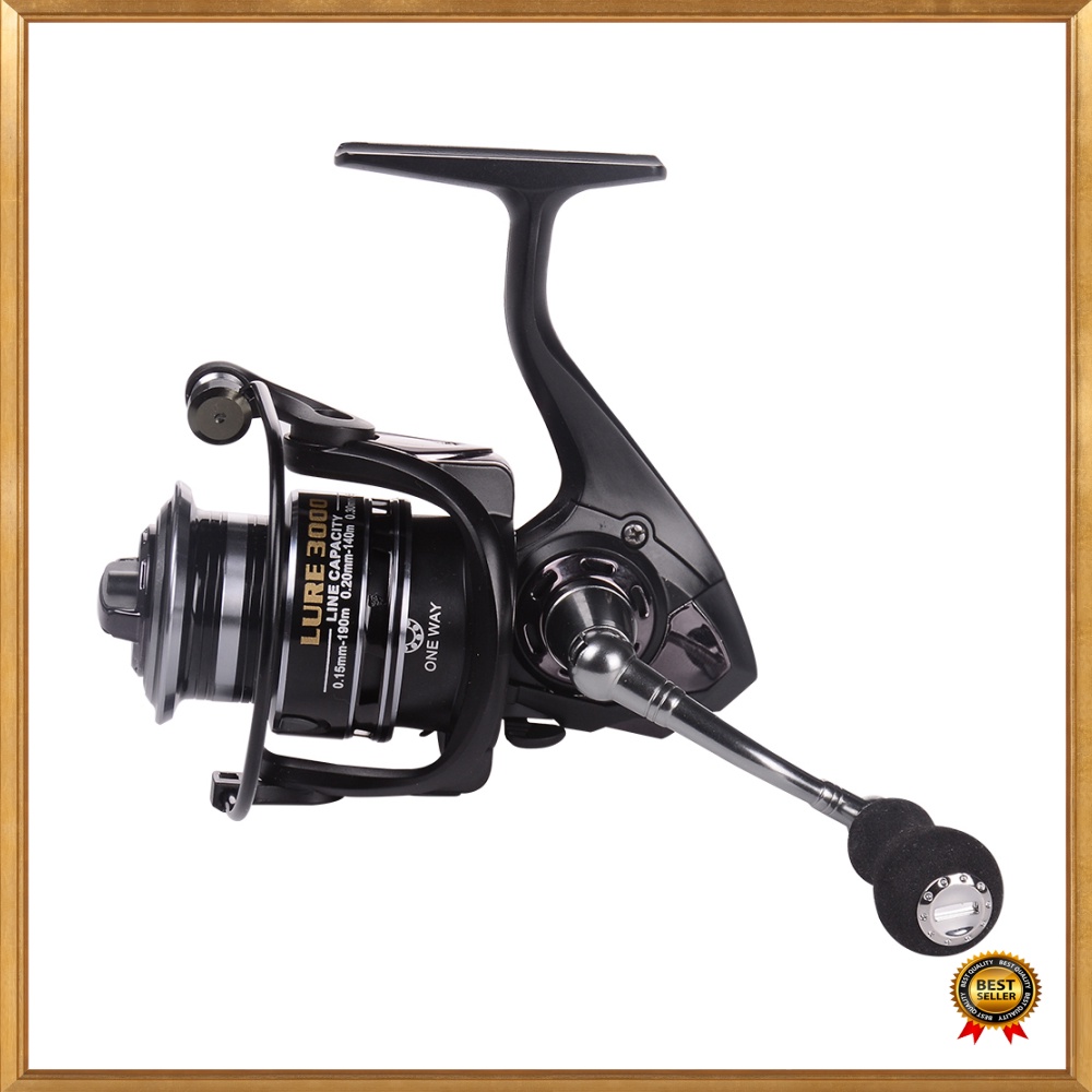 Unik Debao Fishman LURE 4000 Spinning Reel Pancing 5.2:1 121 Ball Bearing - Black Diskon